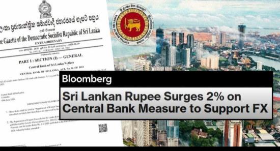 Rupee Surges Over 2% After CBSL Export Rule